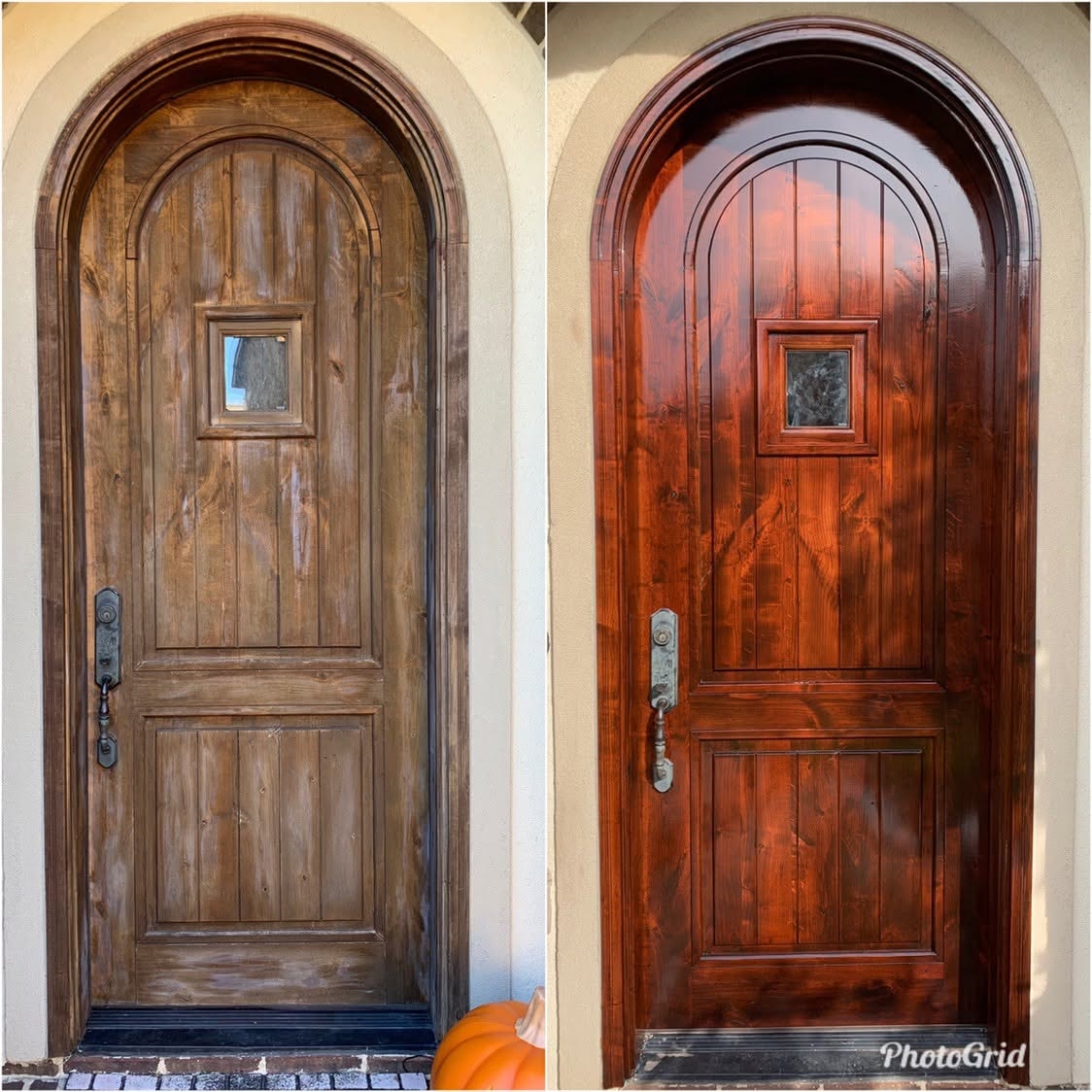 Double Doors with Casing — Before & After