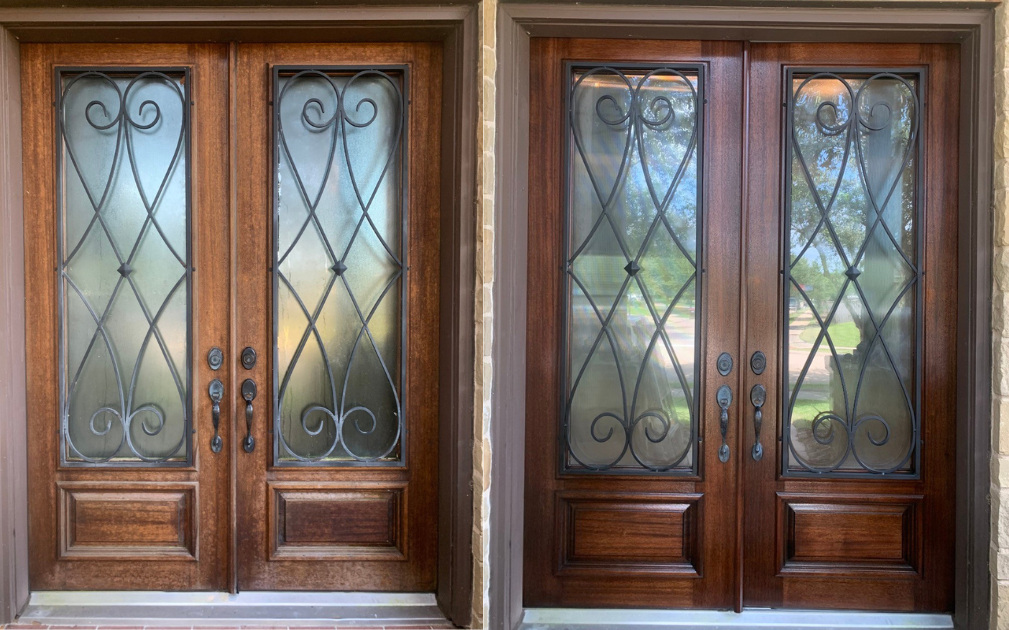 Double Doors & Iron — Before & After